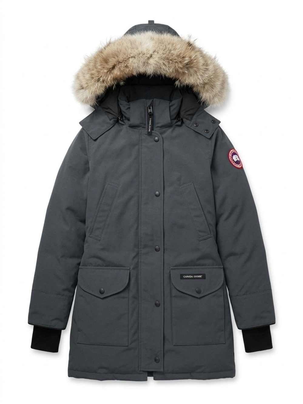 Canada Goose Trillium Heritage Fur Parka - Graphite Gray - Size XS